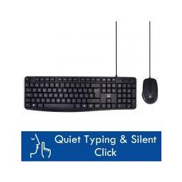 Ewent EW3000 Kit Teclado + Ratón USB, Silencioso para Hogar y Oficina, Diseño QWERTY ES, Resistente a Salpicaduras