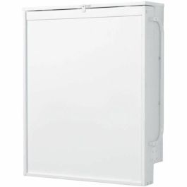 Roba Cambiador Plegable de Pared con Colchón Impermeable, 2 Estantes Integrados, Madera Lacada en Blanco