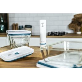 Zwilling 36815-019-0 Fresh&Save Quick Set al Vacío La Mer, Sistema de Conservación de Alimentos con Recipientes de Cristal, Azul