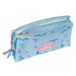 Safta Estuche Portatodo Escolar Triple Compartimento Frozen Ice Magic 120x220x30 mm