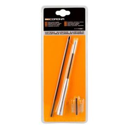 Abc EXT29003 Antena de Coche Desmontable y Regulable de Aluminio Cs10 con Adaptadores M5xM5 y M5xM6