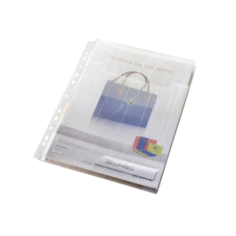 Leitz Funda Multitaladro Polipropileno Transparente con Fuelle DIN A4 200 micras Bolsa de 3 Unidades