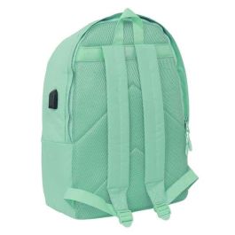 Safta Mochila Doble para Portátil 15,6"+USB Munich Turquesa 31x44x18 cm