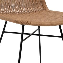 Silla Natural Pe-Acero Salón 47 X 59 X 84 cm