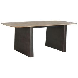 Mesa Comedor Loft DKD Home Decor Marron Oscuro Natural 90 x 75 x 200 cm