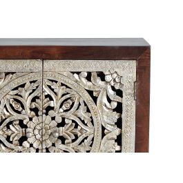 Giner y Colomer Cómoda con 2 Puertas y Frontis de Metal Nogal y Dorado