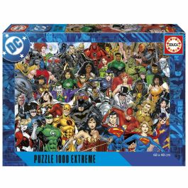 Educa EDU1747456928643 Puzzle Liga de la Justicia DC Comics 1000 piezas Temática Dibujos Animados para Adultos