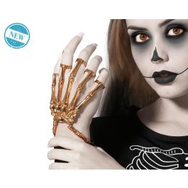 Mano Esqueleto Metálico Dorada para Muñeca - Accesorio Elegante para Disfraces de Halloween, Catrina o Terror Gótico Precio: 3.88999996. SKU: B1DE6GRKBH