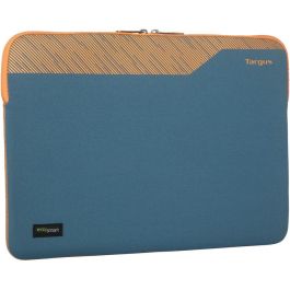 Targus Pulse II EcoSmart Funda para Portátil 16" Neopreno Ecológica Azul Naranja, Cierre Cremallera, Resistente a Salpicaduras y Arañazos