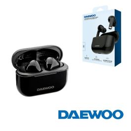 Daewoo Auriculares Inalámbricos TWS Bluetooth 5.3, Negro, Batería 40mAh (auriculares) y 500mAh (estuche) Precio: 18.49999976. SKU: B15ZDHV9AN