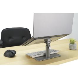 Kensington Soporte Universal de Sobremesa para Portátiles de Aluminio, Ajustable, hasta 16 Pulgadas, Plata