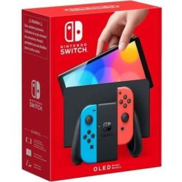 Nintendo Switch Versión OLED Azul Neón/Rojo Neón/ Incluye Base/ 2 Mandos Joy-Con Precio: 411.50000045. SKU: S8101267