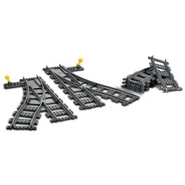 Lego City Cambios de Agujas, Accesorios para Vías de Tren de Juguete, 7 Piezas