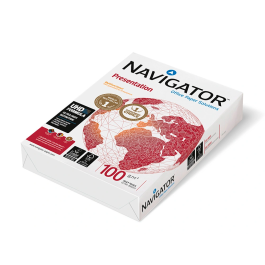Navigator Papel DIN A4 100 gramos Multiuso Ink-jet y Láser, Paquete 500 Hojas