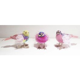 DKD Home Decor Figura Navidad Pájaro Moderna Rosa Fucsia Poliéster 8x13x18 cm Pack 3 Unidades Surtido Aleatorio Precio: 18.70176. SKU: B14J2TJGRV
