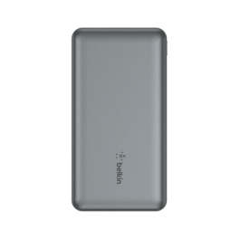 Belkin BPB011BTGY Power Bank 10000 mAh con 2 USB-A y 1 USB-C, Gris