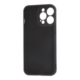 Carcasa negra de plástico soft touch para iphone 13 pro