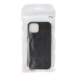 Carcasa negra de plástico soft touch para iphone 14