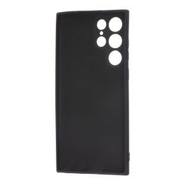 Carcasa negra de plástico soft touch para samsung s22 ultra