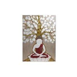 DKD Home Decor Decoración de Pared Beige Dorado 4 x 70 x 100 cm Nacar Resina