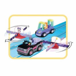 Carrera Pista de Carreras Eléctrica para Niños Bluey & Bingo First Race, Circuito de 2,4 Metros, Juego de Coches, Edad 3+ Años