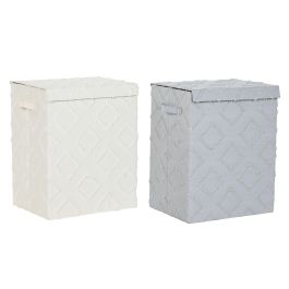 Cesta Basicos DKD Home Decor Gris Crema 30 x 50 x 40 cm (2 Unidades) Precio: 36.49999969. SKU: B1DLKMB9LK