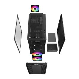 Deepcool CC360 Caja Ordenador Gaming Negra con ARGB y Ventana de Cristal Templado