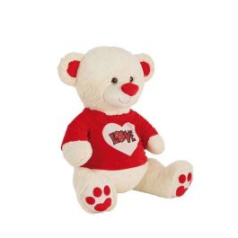 Peluche oso camiseta love purpurina 70 cm Peluche oso camiseta love purpurina 70 cm