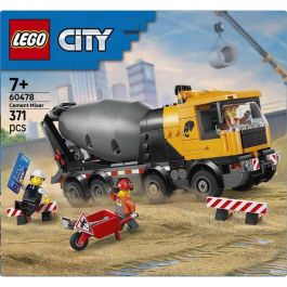 LEGO Hormigonera 60478 Lego City Camión de Construcción con 371 Piezas para Niños +7 Años