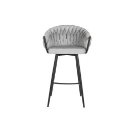 Taburete Home ESPRIT Negro Gris Metal 58 x 53 x 101 cm Taburete Home ESPRIT Negro Gris Metal 58 x 53 x 101 cm