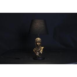 DKD Home Decor Lámpara Sobremesa Colonial Dorado Negro 31 x 31 x 58 cm