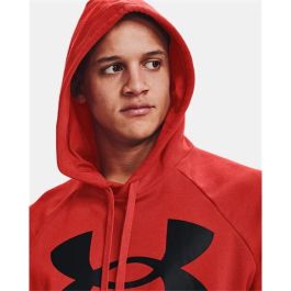 Sudadera con Capucha Hombre Under Armour Fleece Rival Rojo