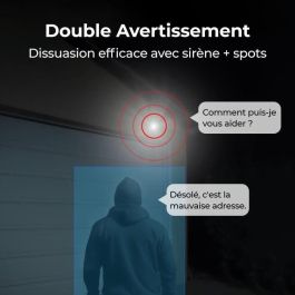 Reolink W330 Cámara IP de Seguridad Interior y Exterior WiFi y Cable 8MP 4K con Google Assistant Blanca