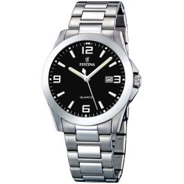 Reloj Hombre Festina F16376/4 Negro Plateado (Ø 40 mm) Precio: 125.49999968. SKU: B12W7FW2R6