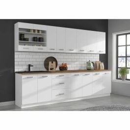 Atlas ATLAS80G Unidad alta con 2 puertas batientes, decoración blanca, L80 cm Atlas ATLAS80G Unidad alta con 2 puertas batientes, decoración blanca, L80 cm