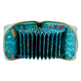 Loungefly Tarjetero 35th Anniversary Disney La Sirenita Ariel Piel Vegana Detalles que Brillan en la Oscuridad