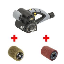 Fartools 115018 Renovador Compacto REX80 Pack Multiuso con Cepillos de Latón y Fibra Sintética para Decapar, Raspar Madera y Metal