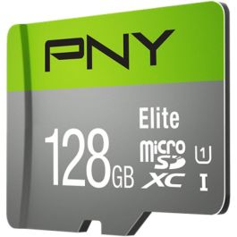 PNY Elite MicroSDXC 128 GB UHS-I U1 Clase 10 V10 Tarjeta de Memoria Flash