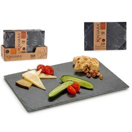 Pizarra Aperitivo Rectangular Kinvara 30x20 cm Negro (24 Unidades) Precio: 74.69000033. SKU: S3601685