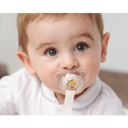 Kiokids Set 2 Chupetes El Principito Tetina 100% Silicona Ortodóntica Alta Calidad Escudo Tritán +6 meses Beige
