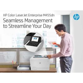 HP Color LaserJet Enterprise M455dn Impresora Láser Color Empresarial 27 ppm USB Ethernet Doble Cara Automática