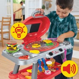 PlayDoh HASG05005L0 Plastilina Grilled Delights con Luces y Sonidos, 17 Accesorios, Manualidades para niños de 3+ años