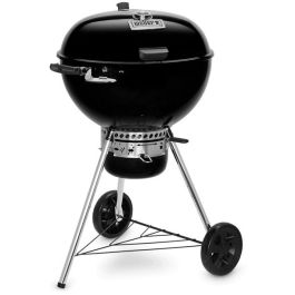 Weber E-5775 BLK Master-Touch GBS Premium Barbacoa de Carbón Redonda 57cm, Parrilla y Plancha, Negra