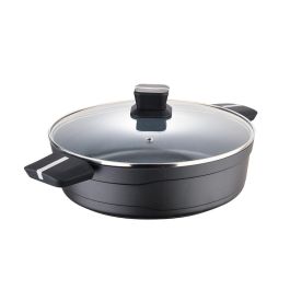 San Ignacio Olla baja Bistro grey aluminio fundido Ø28x8 cm, apta inducción, vitrocerámica y gas, referencia SG-6427 Precio: 45.8900002. SKU: S7914210
