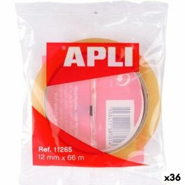 Cinta Adhesiva Apli Transparente 12 mm 66 m (36 Unidades) Precio: 34.59000017. SKU: B19W4ZNFPH
