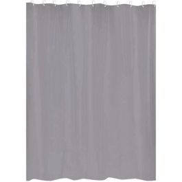 Gelco Cortina de baño First PEVA gris 180x200 cm con anillas Precio: 18.49999976. SKU: B1HVSVQ56S