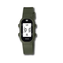 G&B TIME Reloj GBody LCD Rectangular con Luz LED Blanca y Estuche WR3 para Cadete