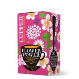 CUPPER Infusión Flower Power Bio, Flores de Saúco, Manzanilla, Hibisco, 20 Bolsitas Precio: 3.8900004. SKU: B14TSC8FRN