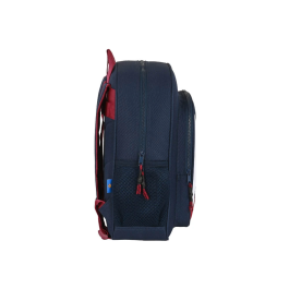 Mochila Escolar F.C. Barcelona Azul Granate (32 x 38 x 12 cm)