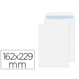 Liderpapel Sobre Bolsa n.16 Blanco C5 162x229 mm Tira de Silicona Caja de 250 Unidades Precio: 14.7899994. SKU: B1HDHCT372